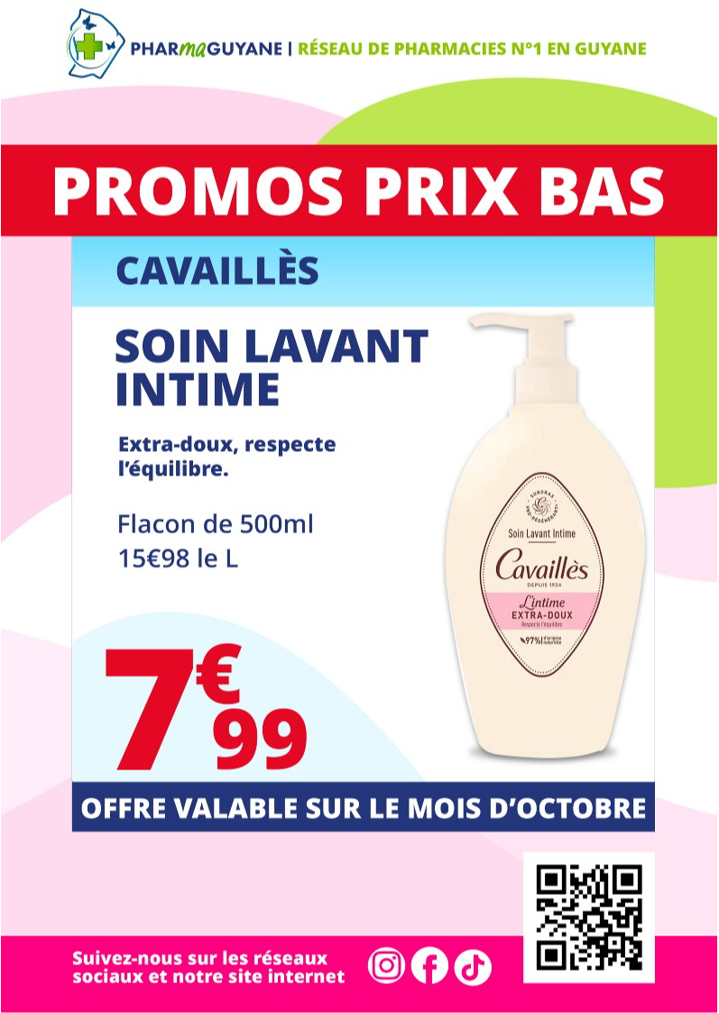 CAVAILLÈS Soin lavant intime