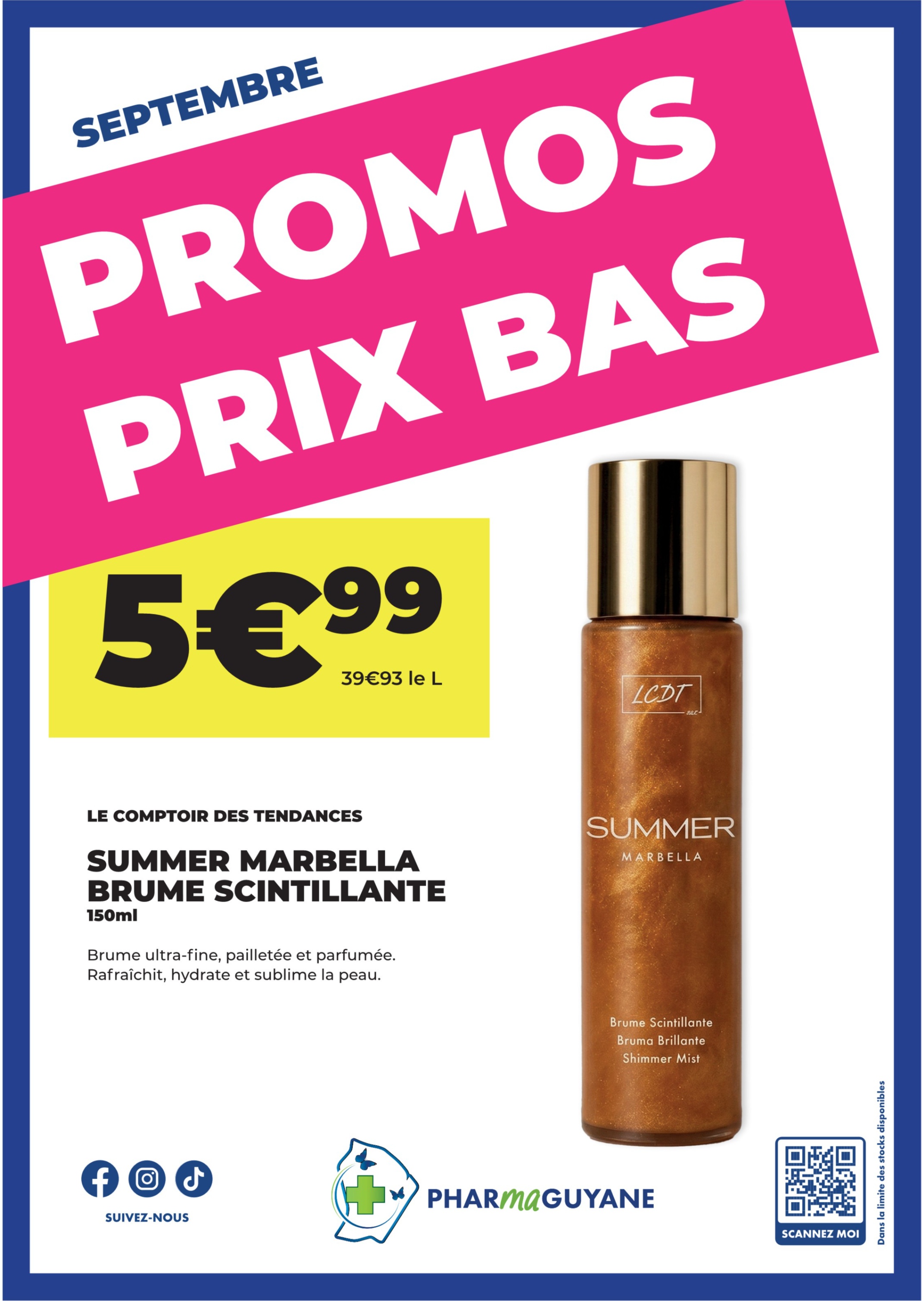 SUMMER MARBELLA Brume scintillante 150ml